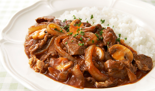 牛肉で！ハヤシライス