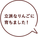 立派なりんごに育ちました！