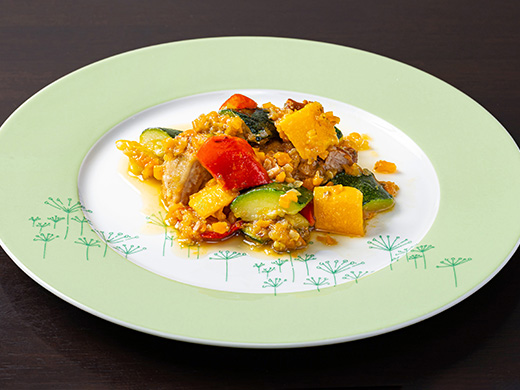 イタリア産グリル野菜と豚肉のピニャータ