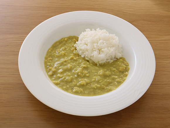 枝豆のポタージュカレー