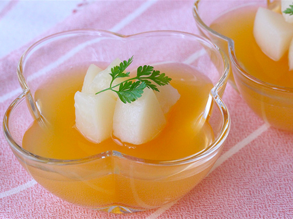 レンジで簡単！ももゼリー