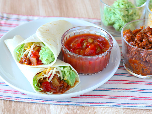 ミートソースでアレンジ！簡単タコス