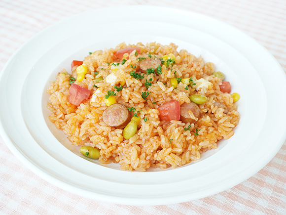 炊飯器で簡単！トマトピラフ