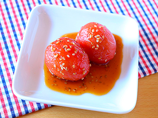 解凍！漬けトマ～焼き肉のたれ～