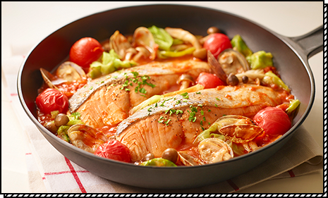 鮭のトマトパッツァ画像