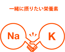 余分なナトリウムの排出を 助けてくれる!