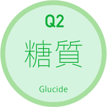 Q2：糖質 Glucide