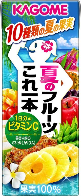 夏季限定の商品 カゴメ 夏のフルーツこれ一本 発売 パインアップル ココナッツ等の１０種類の夏の果実 トロピカルフルーツ を使用 カゴメ株式会社