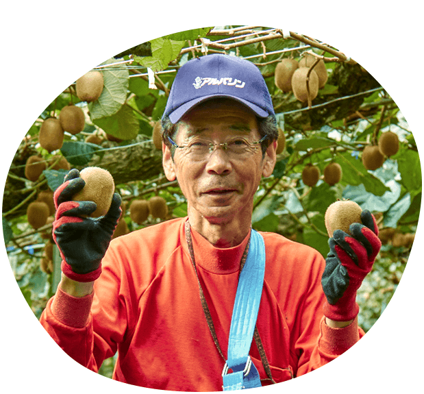 収穫のときの嬉しい重み!